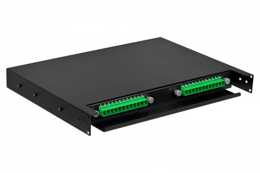 CFR24-SC-D Deslizable 24-SC Cabecera Fibra 1U Incluye Coplas-pigtail