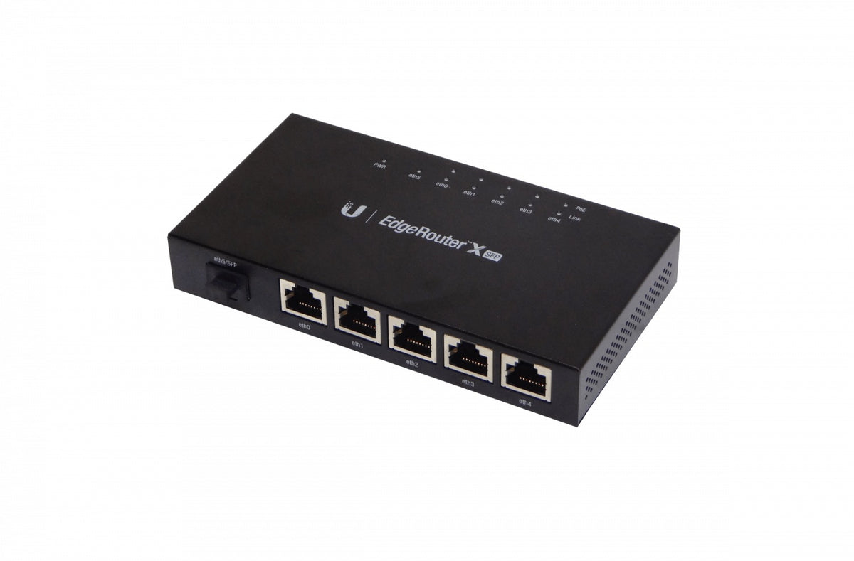 ER-X-SFP. UI 1-SFP 5-1000 1-POE24V-12W-Salida total-50W L2 EdgeRouter X SFP ER-X-SFP-EU. UBIQUITI