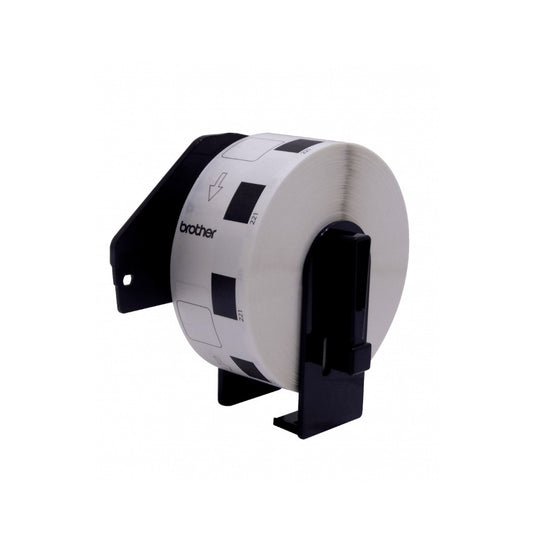 DK1221 Brother 23 x 23 mm 1000 Unidades Etiquetas Autoadhesivas de Papel Blanco Compatibles con Serie QL