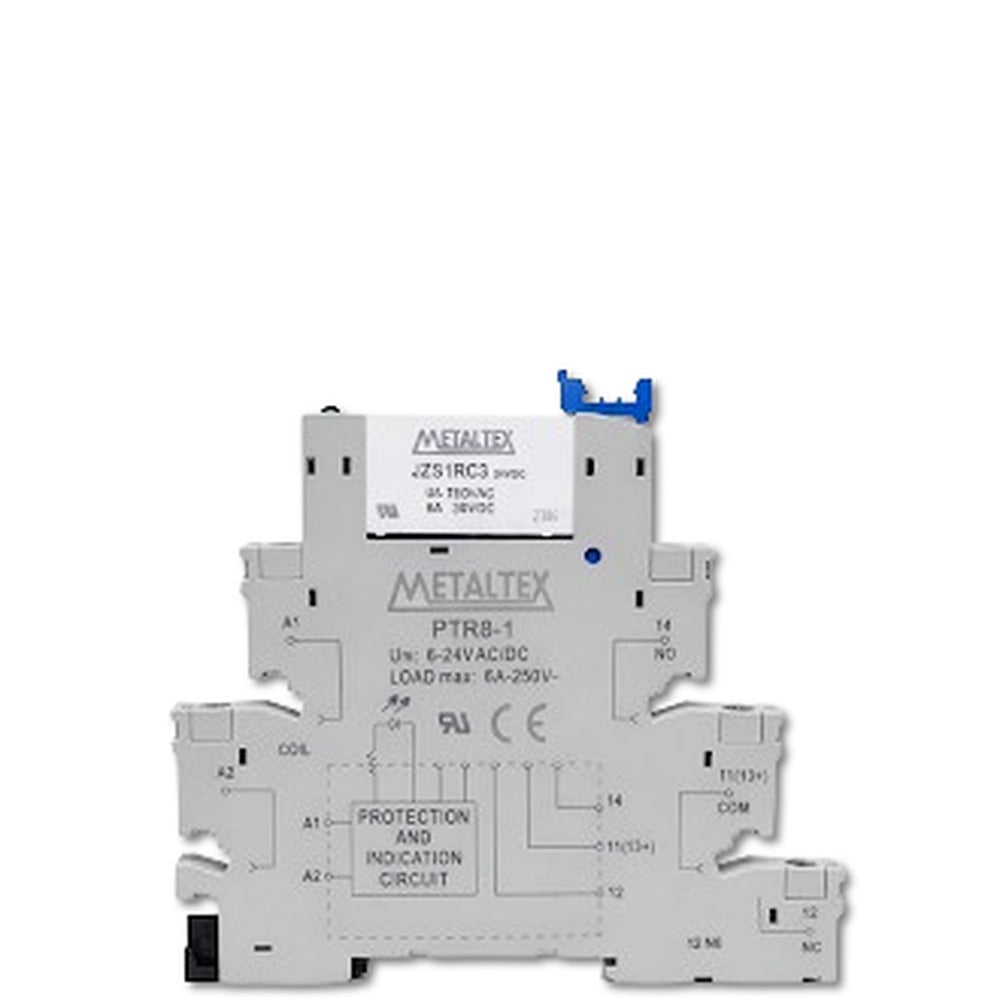 Interfaz de relé riel DIN 6.2mm contacto normal AgNi serie PRZ-1R - 12VDC/AC