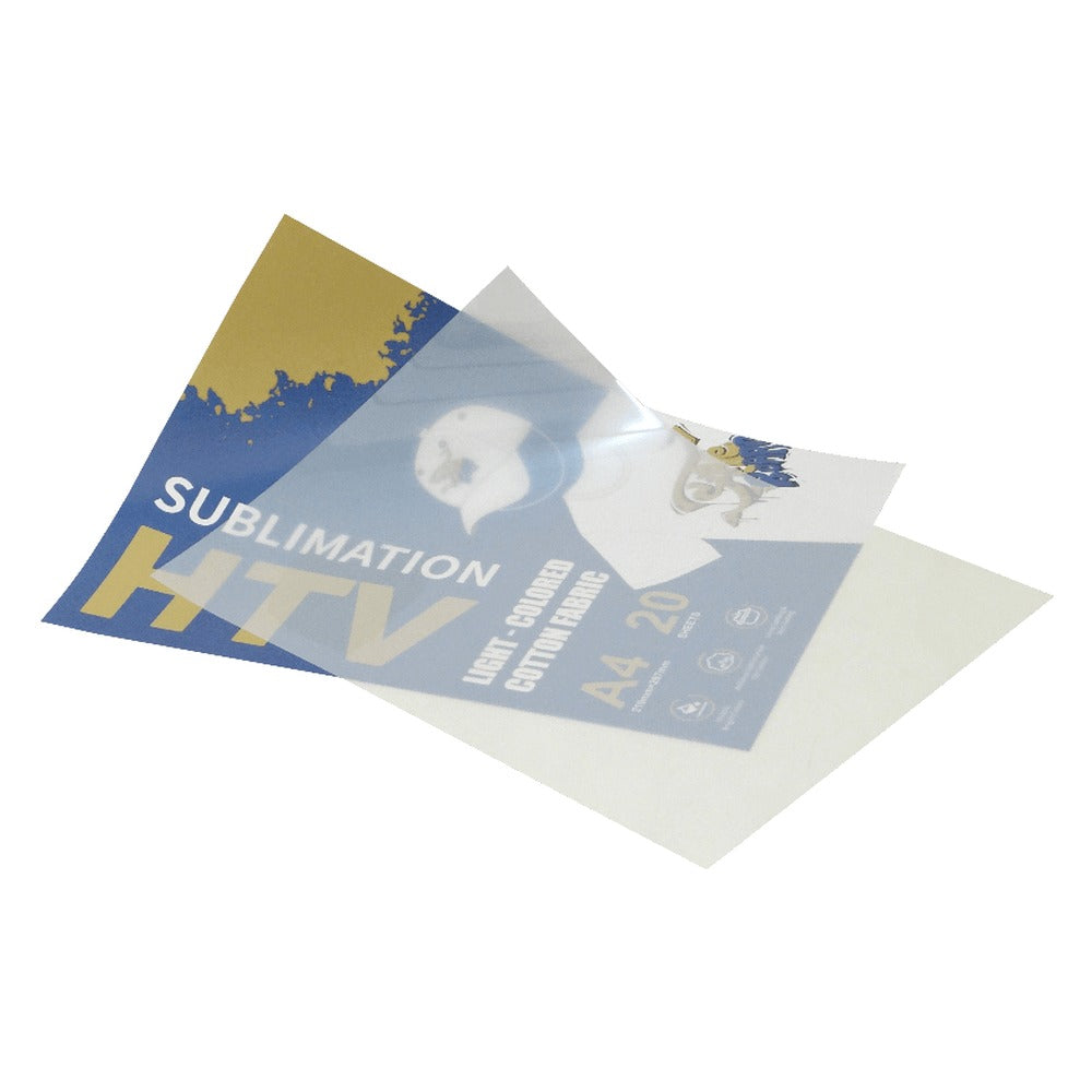 TRH-HTV Papel Vinílico para Sublimación 20-Pliegos A4 210x297mm para Estampado en Tela de Algodón