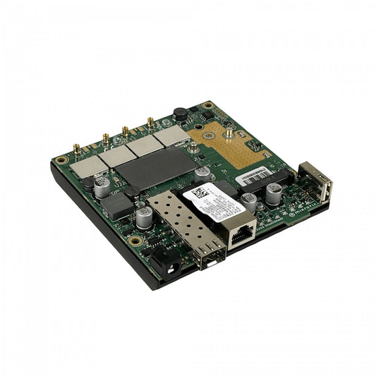 L23U MIKROTIK Punto de Acceso Inalámbrico WiFi 6, Puerto 1-1000 SFP-2.5G, Ranura 1-MiniPCIe, USB, 1-Slot SIM, Banda Dual 2.4/5GHz, Alimentación 24Vdc
