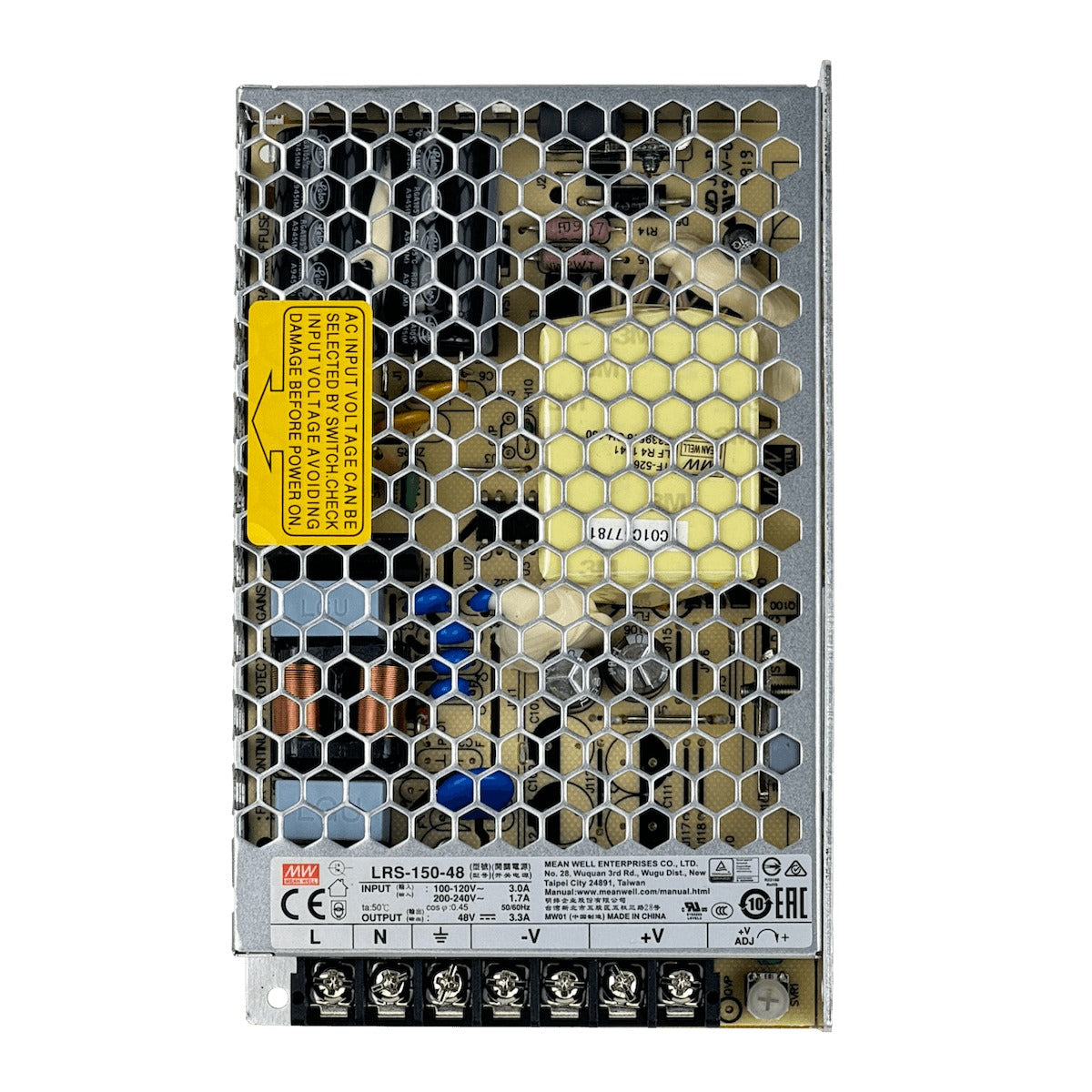 LRS-150-48 MEANWELL 158,4W 48V 3,3A Marco abierto Fuente de alimentación 100-240VAC