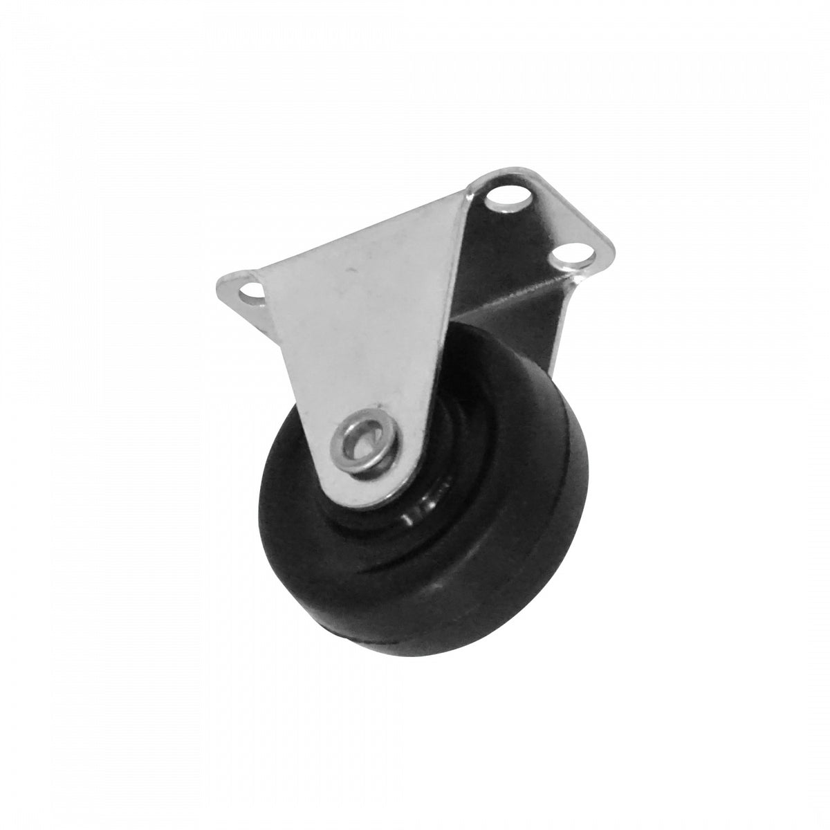 RUEDA-1 Rueda fija de 1 pulgada color negro con capacidad de carga de 18Kg 25x46x53mm