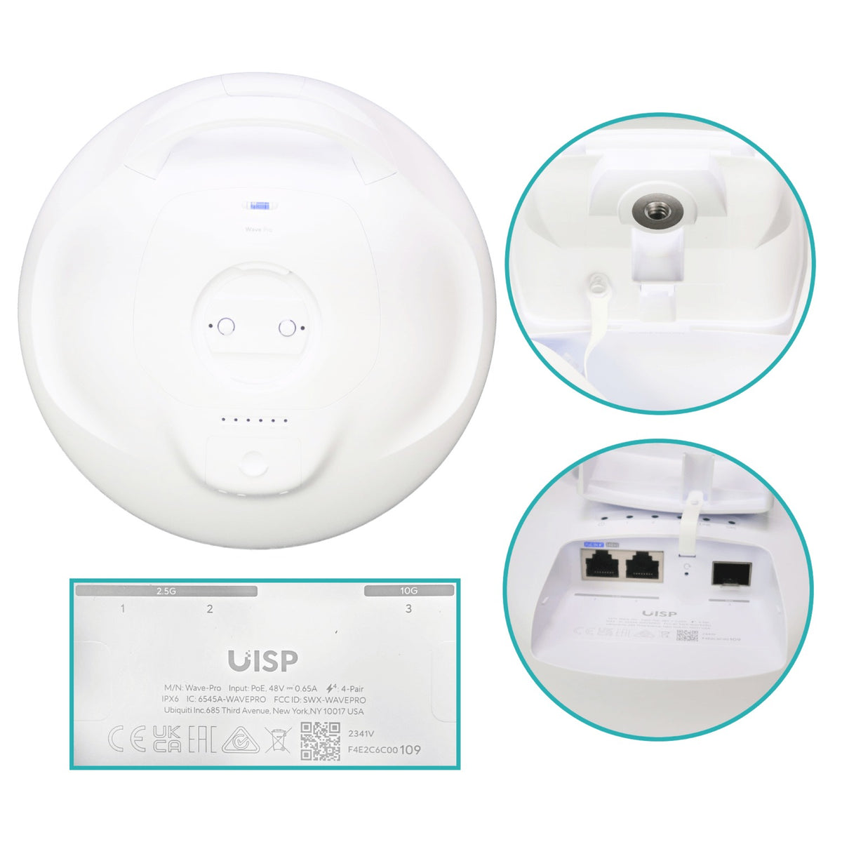 WAVE-PRO. UI 15km 46/22dBi 60/5GHz 2-2500 1-SFP+10G inc-48V 2,7Gbps-duplex WAVE-PRO-EU UBIQUITI