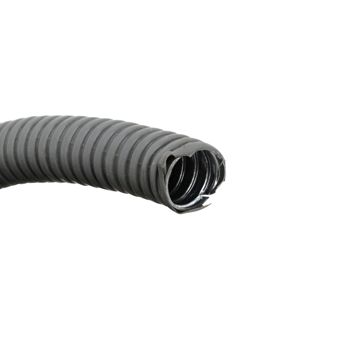 M25-50 Conducto metálico flexible de 25mm de diámetro, rollo de 50 metros, recubrimiento de PVC, medida 3/4 de pulgada, tipo PCFC