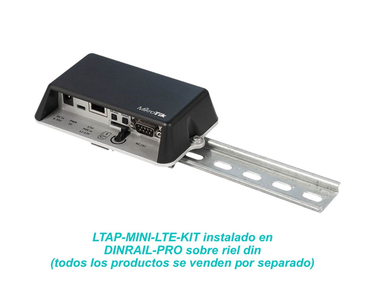 DINRAIL-PRO MIKROTIK Montaje en Riel Din 35mm x 7,5mm para Serie LtAP-mini DRP-LTM