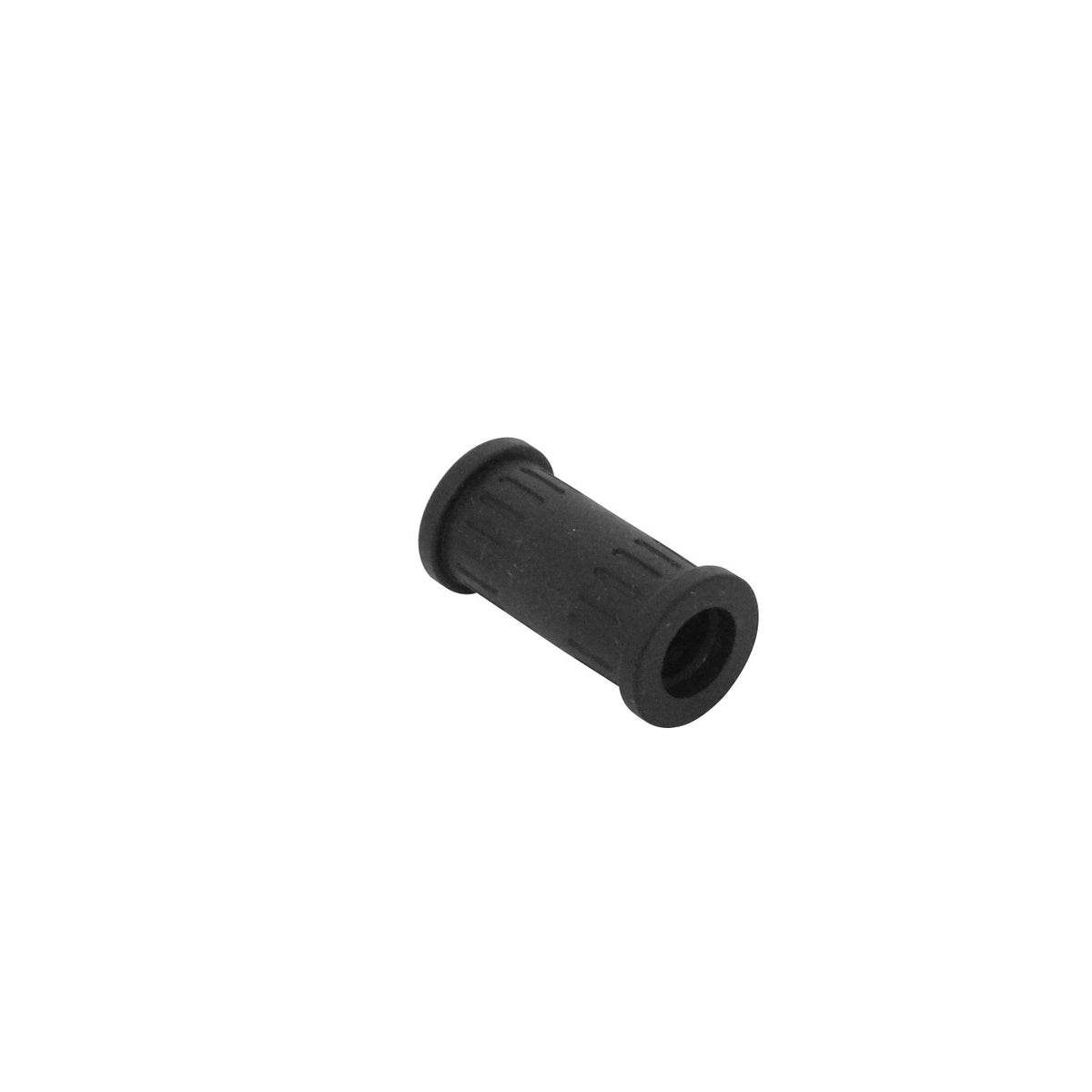 FLEP10-U Conector Recto 10mm para Tubería Flexible Corrugada de Plástico Negro
