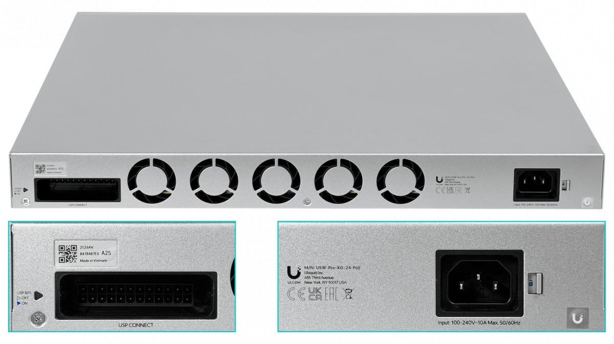 USW-PRO-XG-24-POE UI 8-2500 16-10G PoE+++ 720W 2-SFP28 Switch L2/L3 UniFi USW-PRO-XG-24-POE-EU UBIQUITI