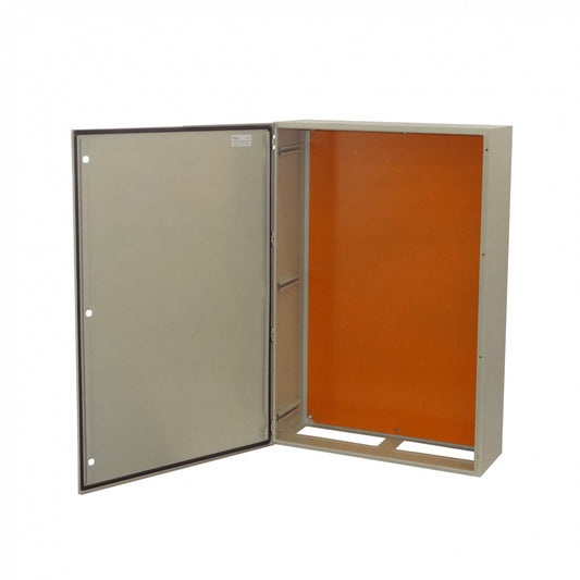 ST8-1230 TIBOX Armario o Gabinete Metálico de 1200x800x300mm en Chapa de Acero, Color Beige, Grado de Protección IP65, Sin Cerradura (1 Cuerpo)