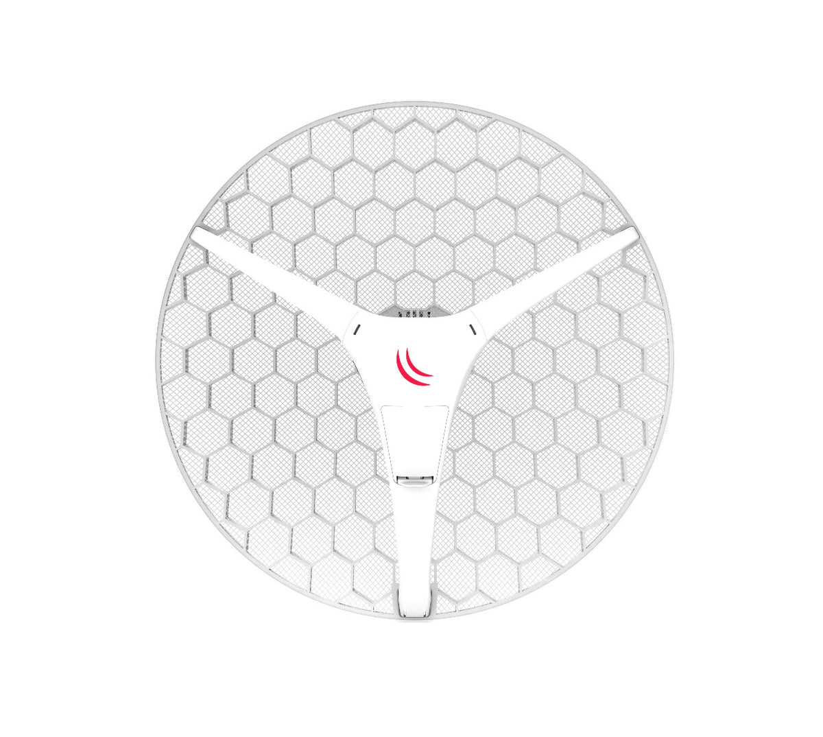 LHGXL-HP5. MIKROTIK 1-unidad Antena de rejilla 27dBi 7 grados 1-100 2x2 Capa 3 11-30V 550mm-Diámetro incluye 24V