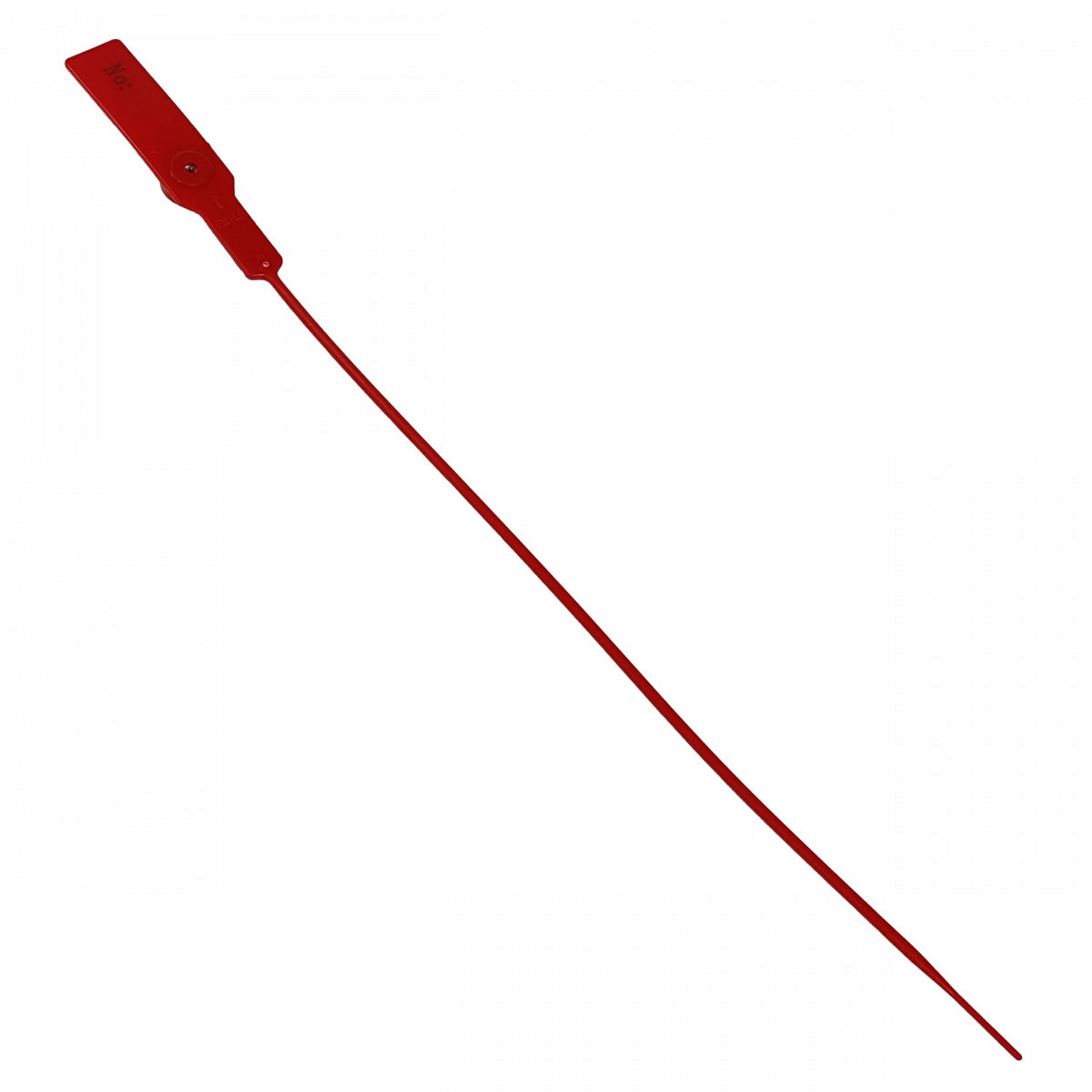 SELLO-R. 100 unidades precintos de seguridad Metalgrip plástico rojo 28cm de longitud