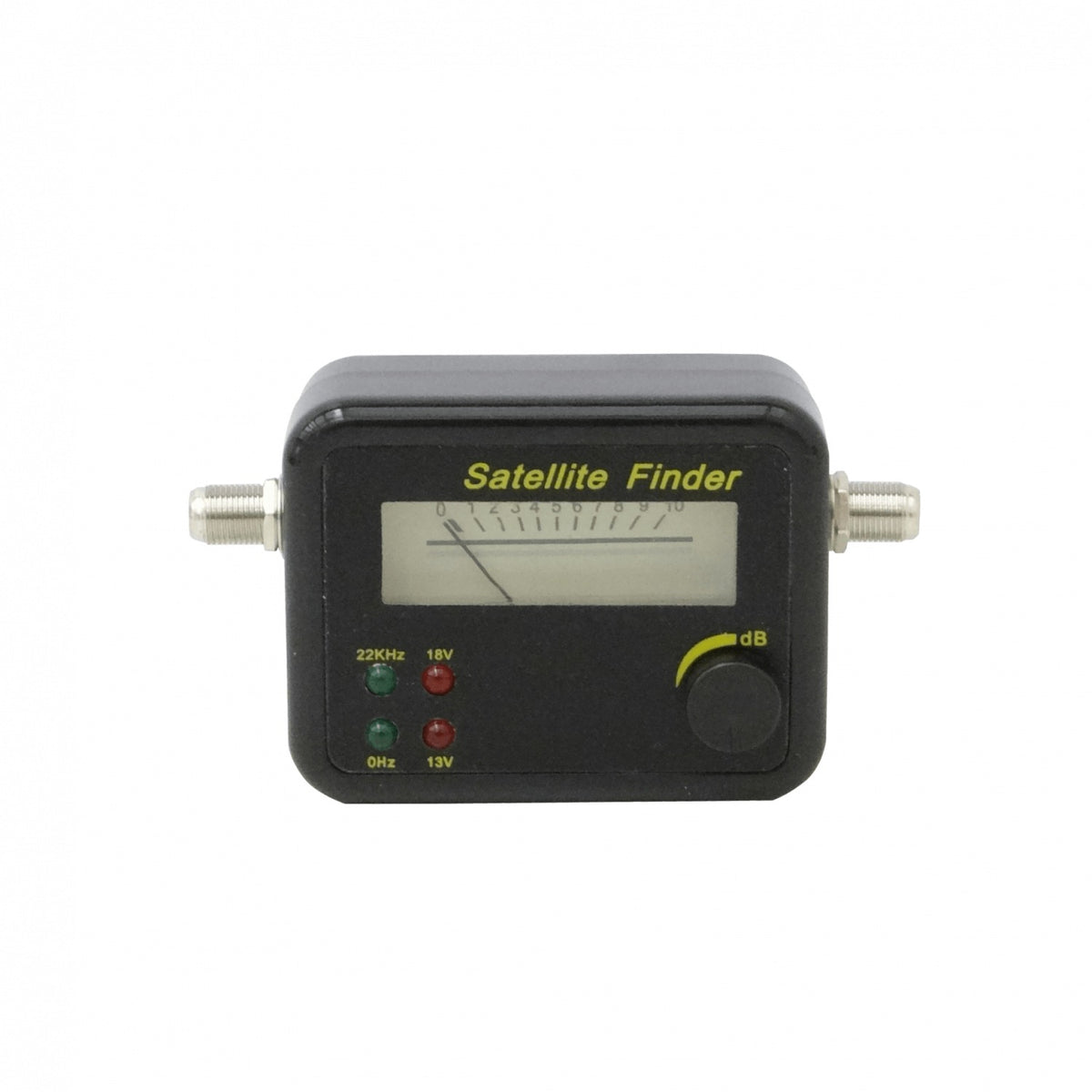 SAT-FINDER Localizador Satelital Medidor de Satélite 2 Conectores F-Hembra 950-2150MHz 13-18VDC