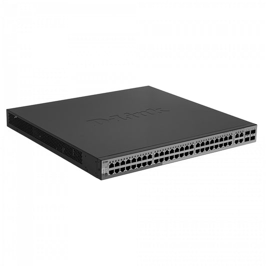 DGS-1210-52P D-LINK 48-1000-PoE+ 4-SFP tot-370W Switch Smart Rack req-Cable-C13
