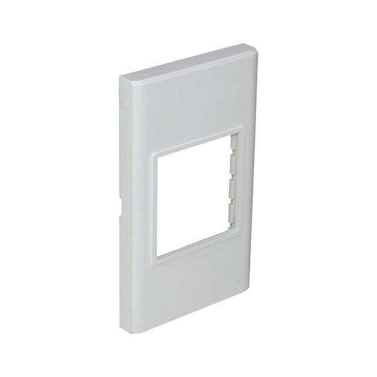 FQ2 2-Módulos Placa de Pared 120x70mm Blanca Marco Multimedia LY-116