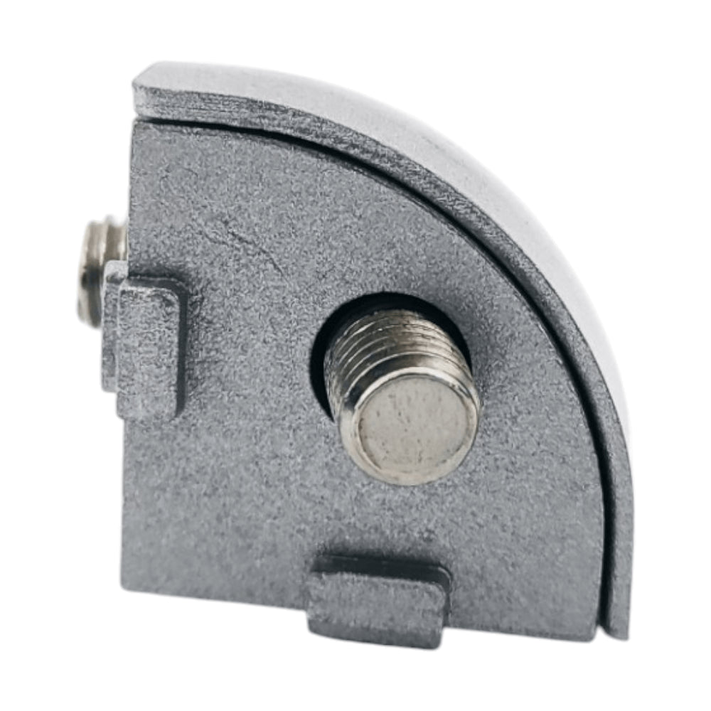 Conector semiesférico triple destinado a perfil tslot de 30x30 mm