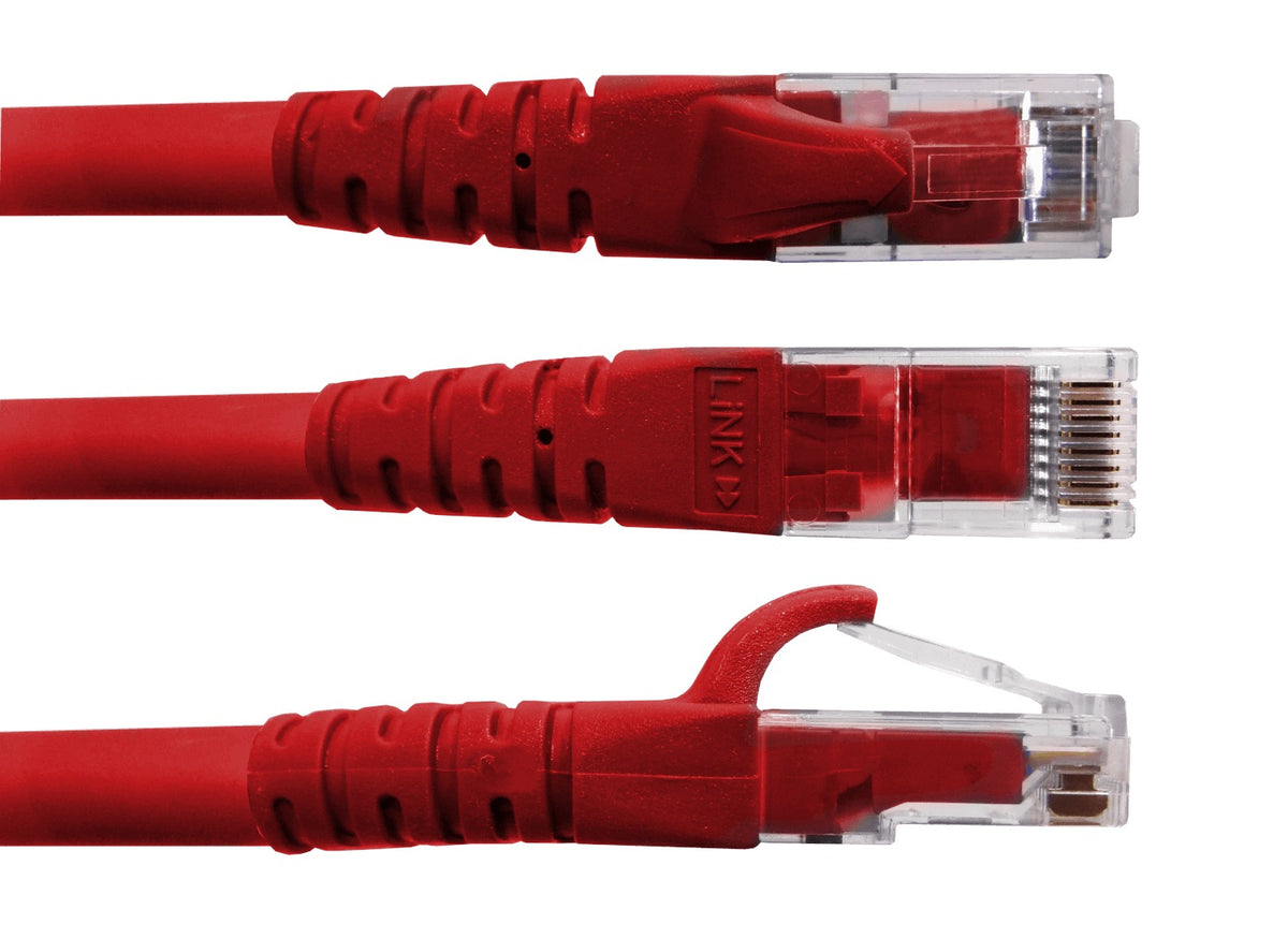 CP6CR-75L LINKMADE Cable de Red Cruzado 7,5 metros Cat6 Rojo U/UTP Latiguillo CrossOver 568A/568B
