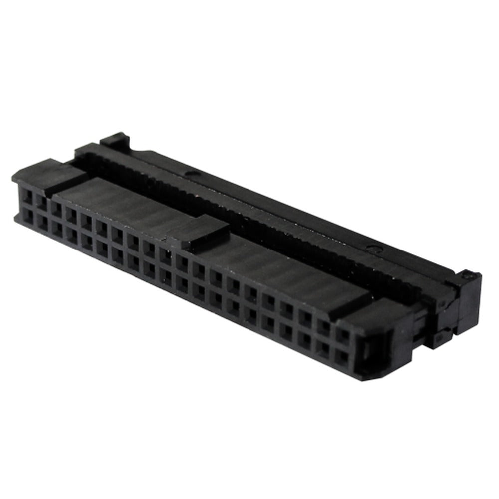 Conector IDC con aliviador y polarizado para cable plano - paso 2.54mm - 16 pines
