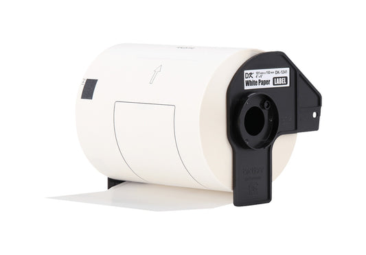 DK1241 Brother 101x152mm 200-Etiquetas Autoadhesivas Papel Blanco para-QL 10x15cm