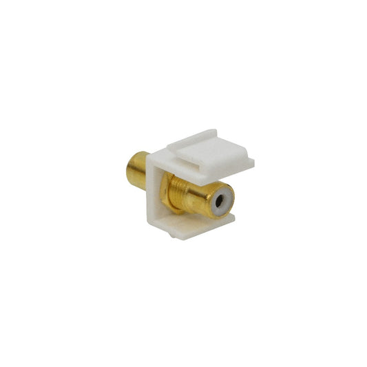 KRCWL Keystone blanco RCA hembra a RCA hembra, conector H-H