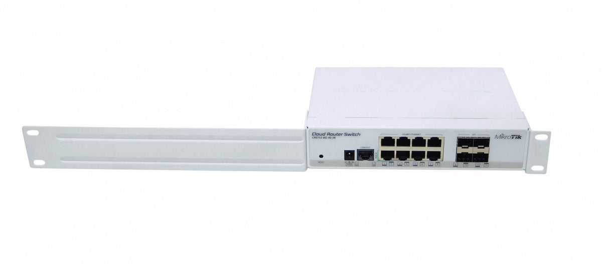 CRS112-8G-4S-IN MIKROTIK Switch Enrutador Capa 3 con 8 Puertos-1000, 4 Ranuras-SFP, Consola-RJ45 y Licencia Nivel 5