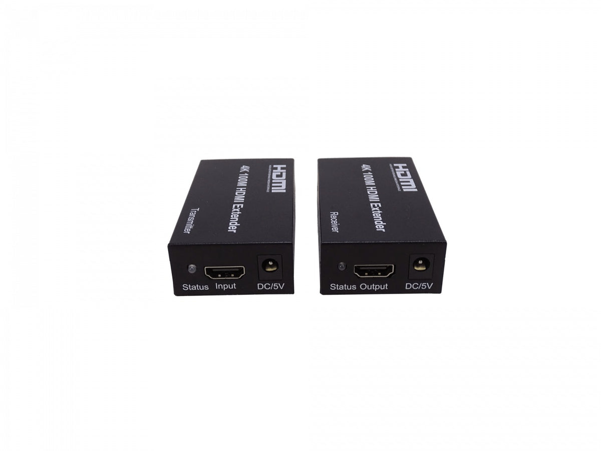 HDMI-UTP Extensor HDMI 4K por Cable de Red UTP CAT5E/CAT6 hasta 100 Metros con Fuente 5V 1A Incluida