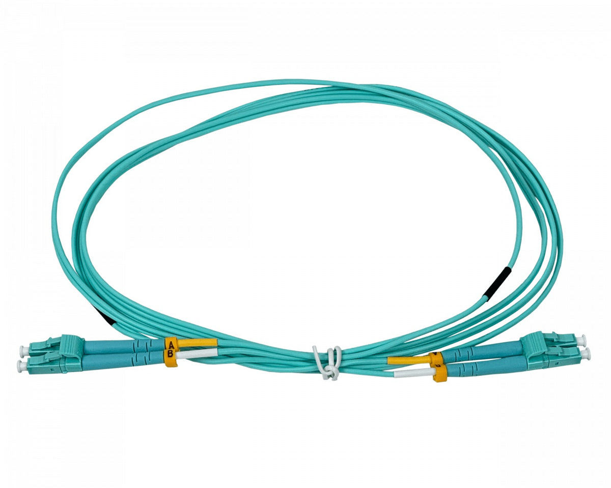 UOC-2. Cable puente de fibra óptica UI de 2 metros LC-LC OM3 multimodo dúplex, diámetro 2 mm, 50/125 µm, UACC-OFC-MM-2M UBIQUITI