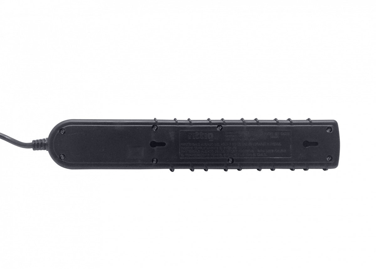 ELG-35NU RITTIG Negro 5-Tomas 2-USB5V Extensión 3metros 10A-250V 2200W Luz Piloto-Interruptor