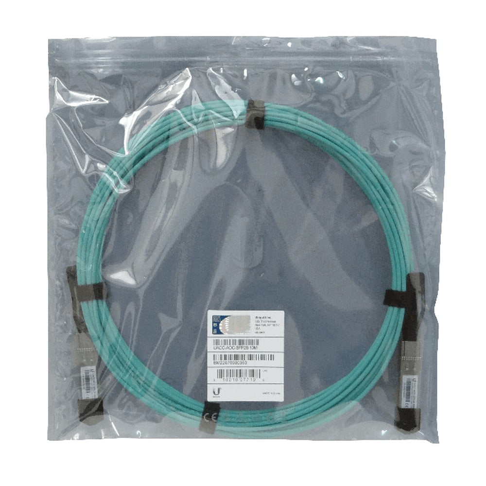 UA2-10. UI Cable directo de fibra multimodo de 3mm, 10m, SFP28 de 25Gbps UACC-AOC-SFP28-10M UACC-AOC-SFP28-10M UBIQUITI