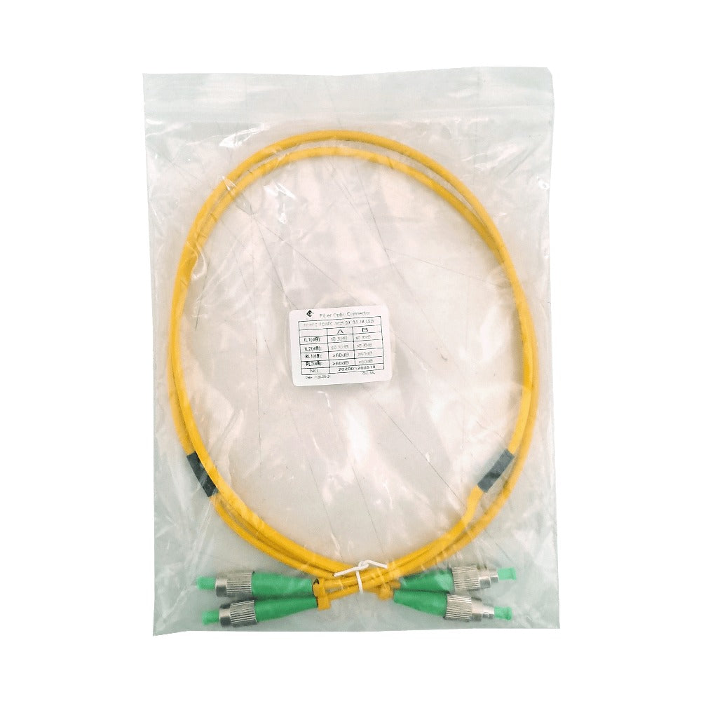 JFSHH1 1metro FC/APC-FC/APC Monomodo SM Dúplex Latiguillo Fibra Óptica 9/125um 3mm