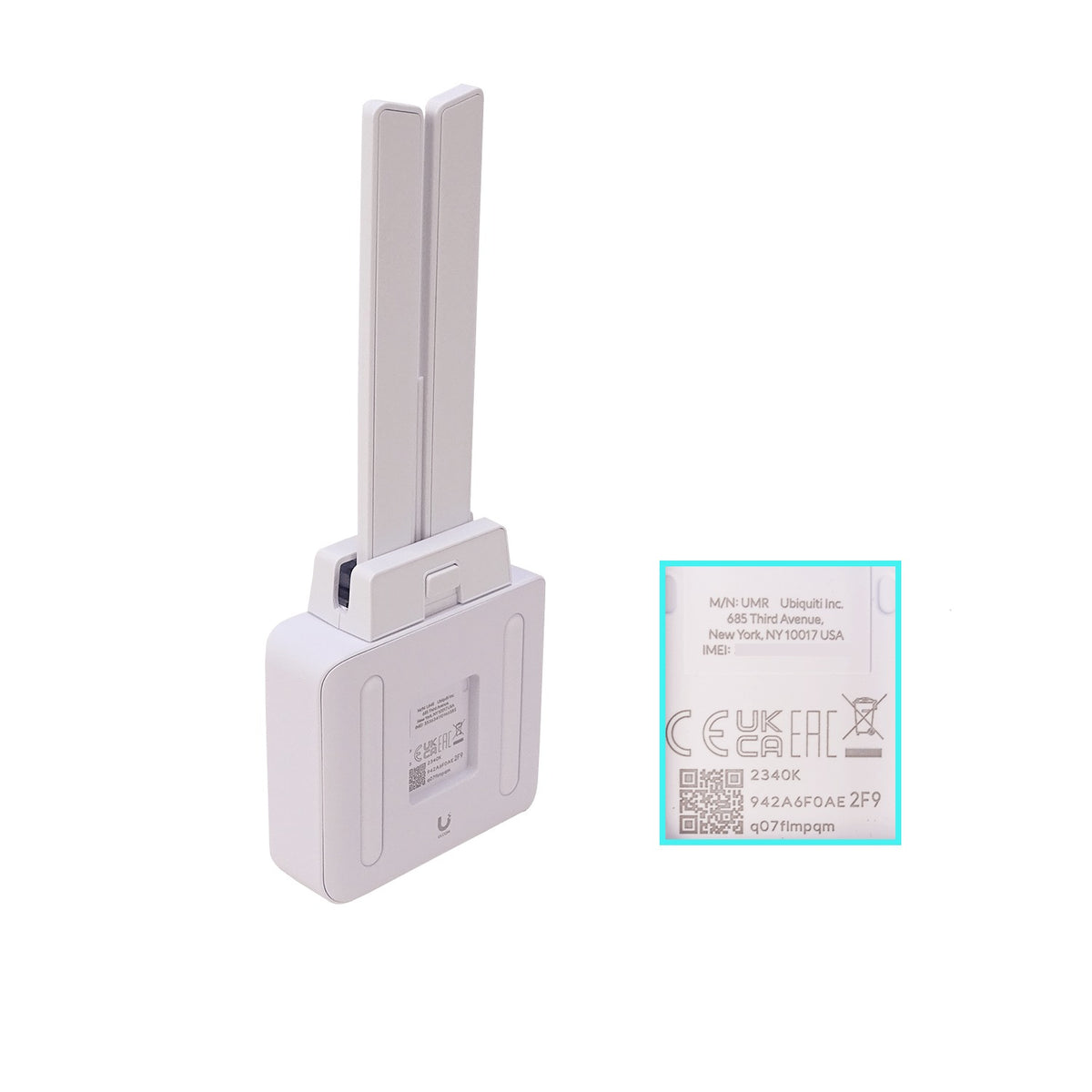 UMR. Enrutador UniFi 2-1000 con tarjeta SIM incluida 5V conector 4 pines ATX LTE/3G PoE de entrada/salida incluye antenas UMR-EU UBIQUITI