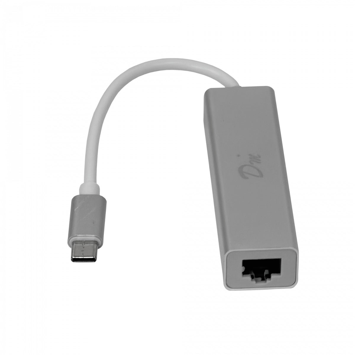 USBC-LAN-HUB Adaptador USB-C Macho a Ethernet-RJ45 10/100mbps Concentrador 3 Puertos USB-A Blanco USB3.1