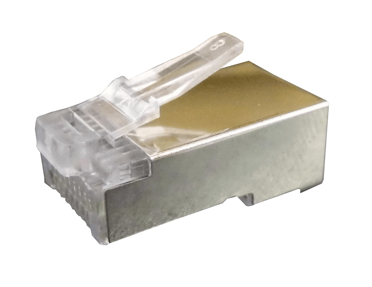 RJSU-10U LINKMADE 10-unids p/Uniifilar Cat5e FTP STP Conector RJ45 Metalico