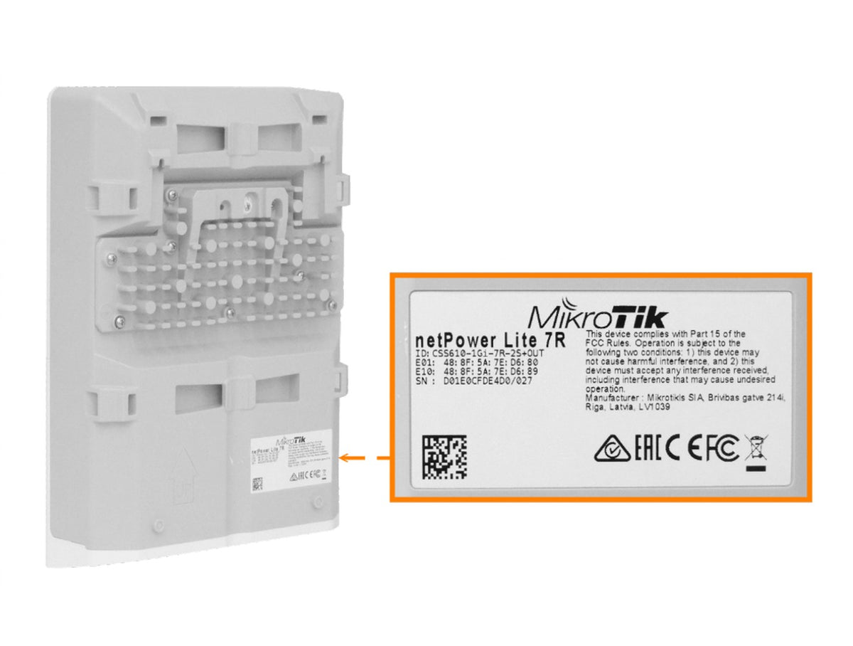 NETPOWER-LITE-LIQ MIKROTIK DE SEGUNDA MANO 8-1000(7PoE-in) 2-SFP+10G SwOS requiere12-57V CSS610-1Gi-7R-