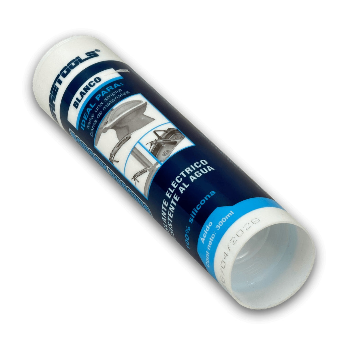 SILICONA Sellador Silicónico Blanco Acético Antihongos 280ml