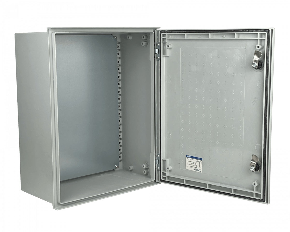 TIP-54 TIBOX 500x400x200mm Poliester Tablero Estanco Gris IP65 RoHS c/Placa