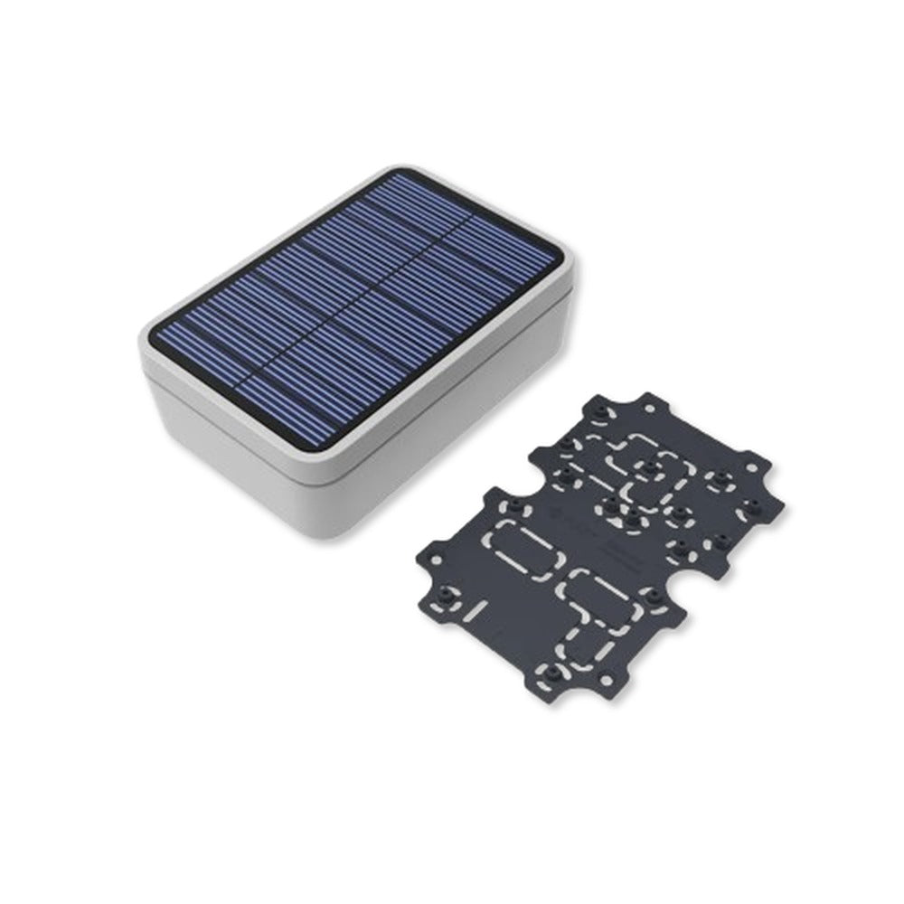 Gabinete Unify IP67 150×100×45 mm - Gris / Placa a medida + panel solar