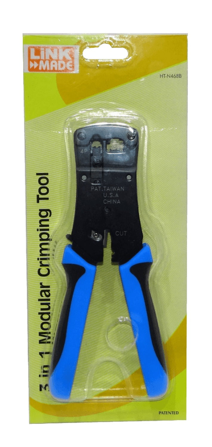 MNN-N468 LINKMADE HERRAMIENTA-ENGRAPADORA RJ45-RJ12-RJ11 ARTICULACIÓN-VERTICAL
