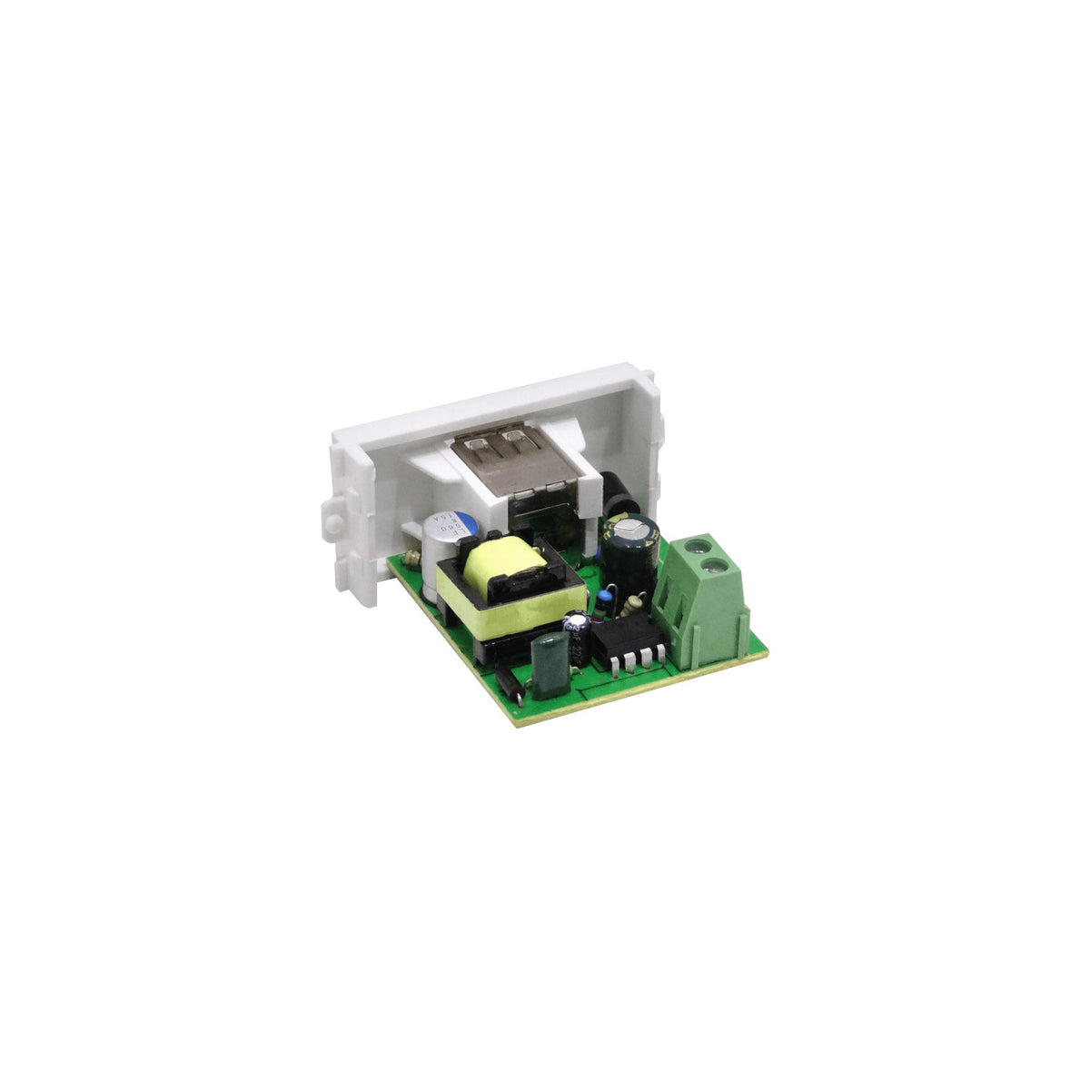 FQ-F5-W10 Fuente de Alimentación para Multimedia FQ1, FQ2, FQ3 con 2 salidas USB-A Hembra, 5V 2.0A (2000mA) 10W, entrada 100-240VAC