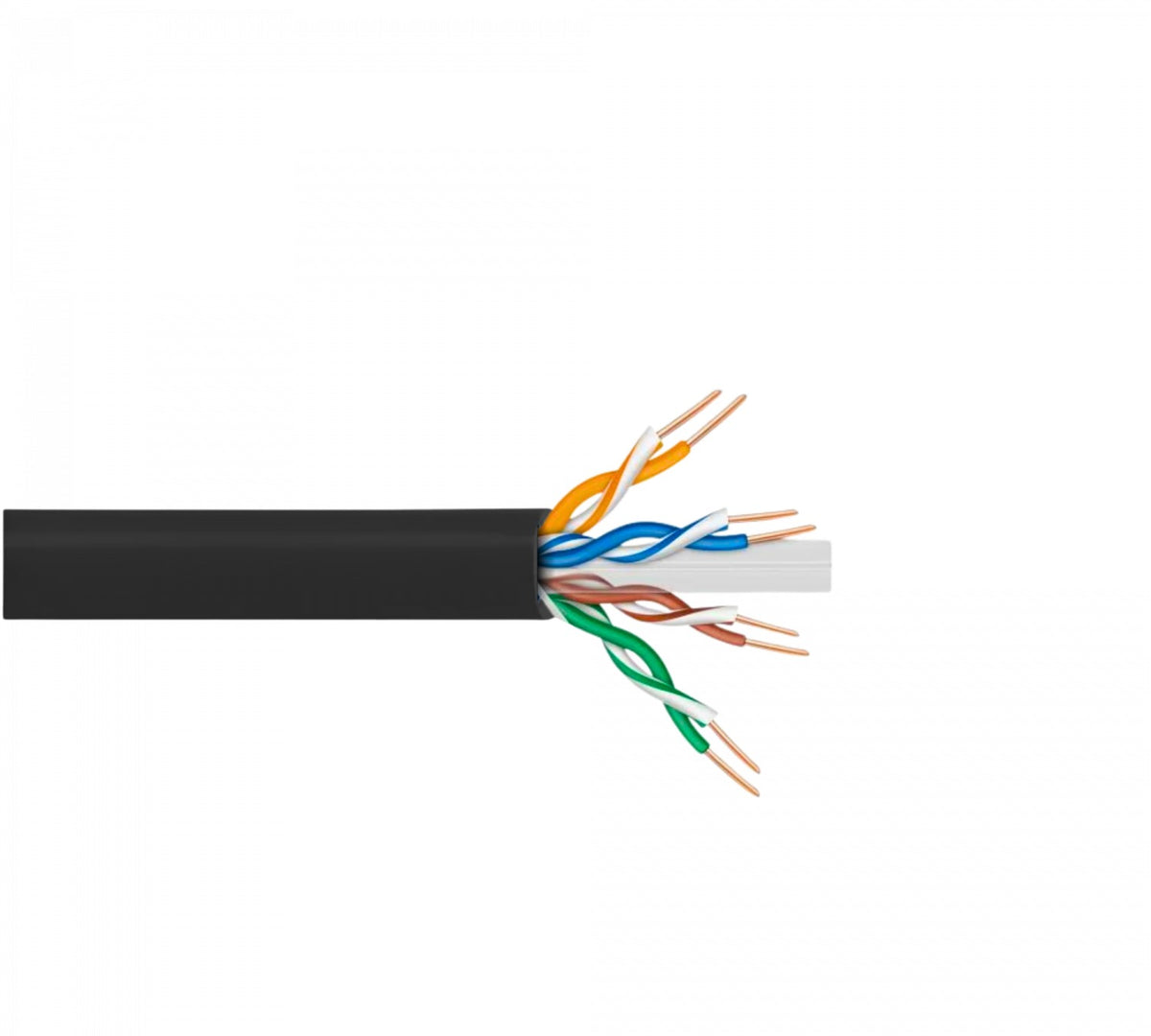 CBX6L-UN3 LINKMADE Cable UTP Exterior PE Unifilar Negro Cat6 Cobre 300 metros