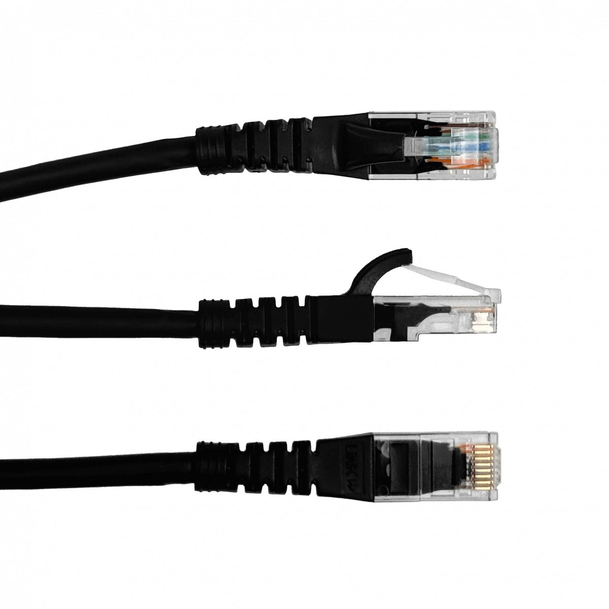 CPN-03-4 LINKMADE 4 Unidades 30CM CAT5E NEGRO LSZH Cable de Conexión Moldeado Multifilar