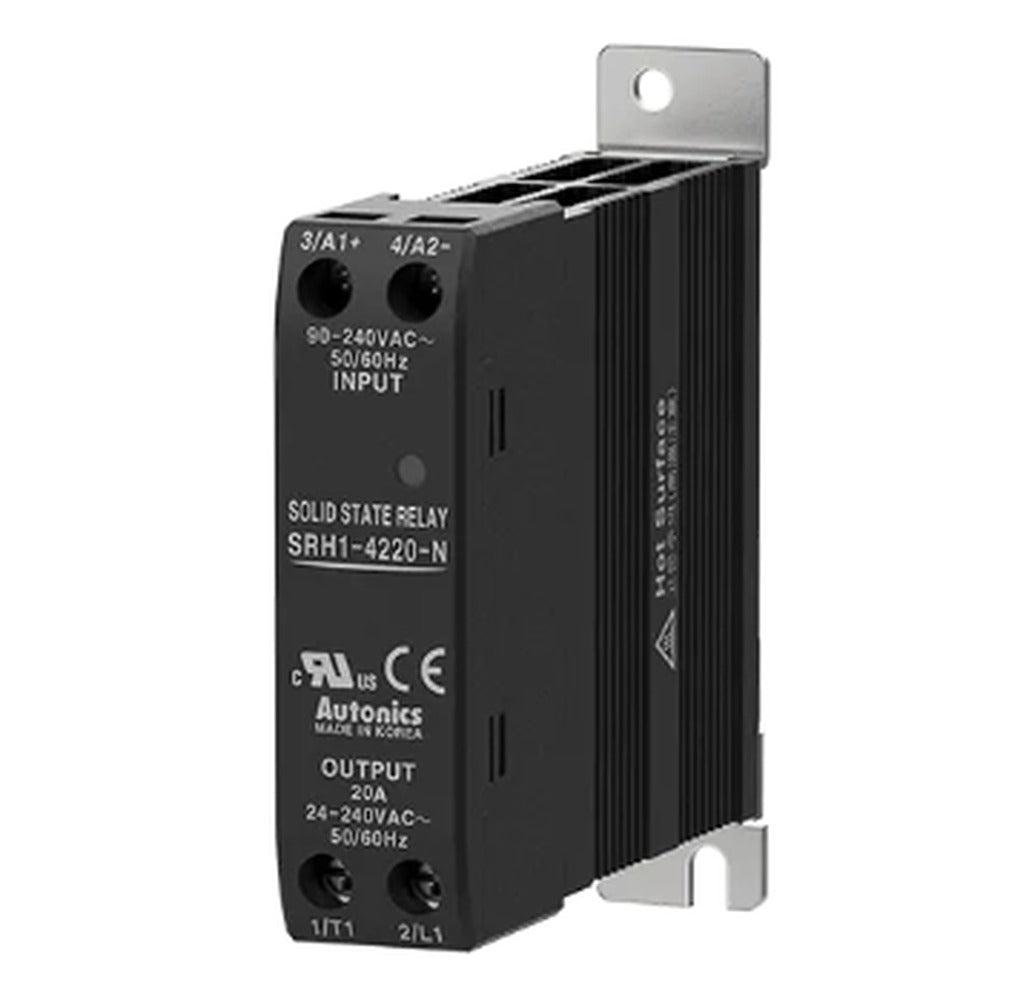 Relevador de estado solido, Voltaje de entrada 90-240VAC, Corriente de carga 20A