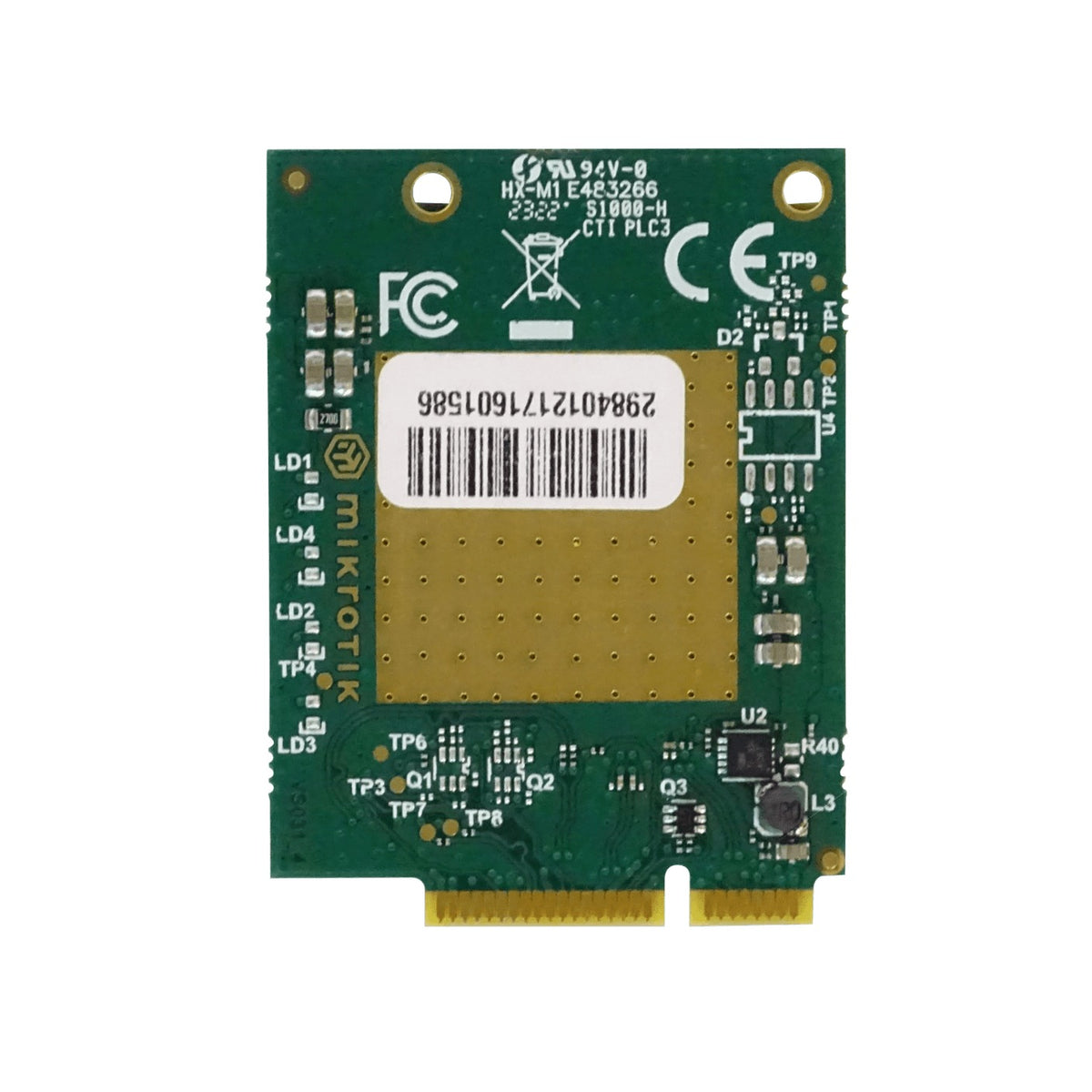 R11EL-FG621-EA MIKROTIK 2-U.FL LTE6-1/3/5/7/8/20/28/38/40/41 3G-R8 Tarjeta MiniPCIe 300mbps