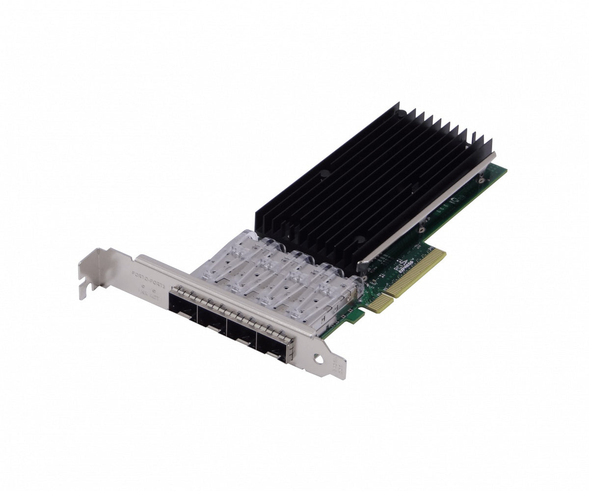 PCIE-4SFP+ LRLINK Adaptador de Red para Servidor PCIe x8 con 4 puertos SFP+ 10G, modelo LREC9804BF, basado en chip Intel XL710