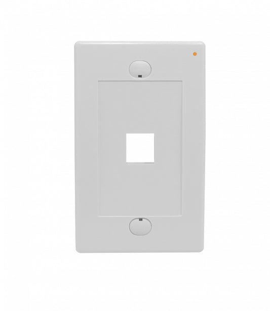 FP1WL LINKMADE Placa Frontal Vertical Blanca para 1 Keystone, Dimensiones 70x114mm
