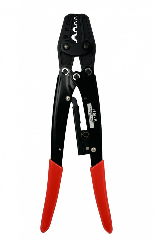 HS-8 Pinza de engaste para terminales tipo ferruler, rango de 1,25 a 8mm²