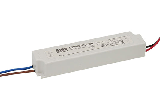 Driver LED plástico corriente 18W LPHC-18 - 350mA (comúnmente usado)