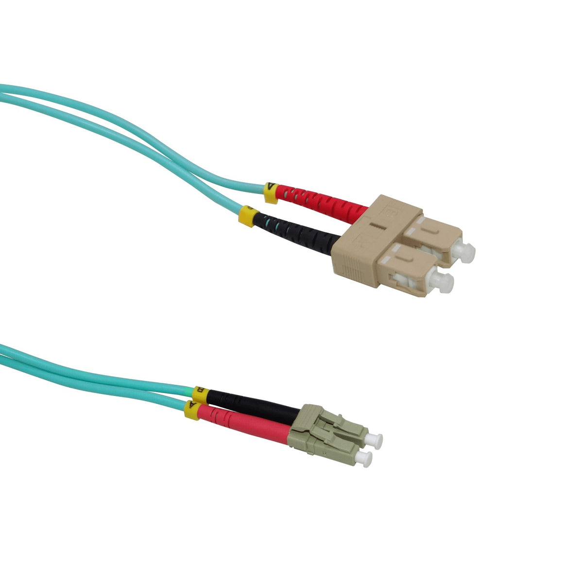 JF3LC1 1 metro LC-SC OM3 Multimodo MM Dúplex Latiguillo de Fibra 50/125um 3.0mm LSZH