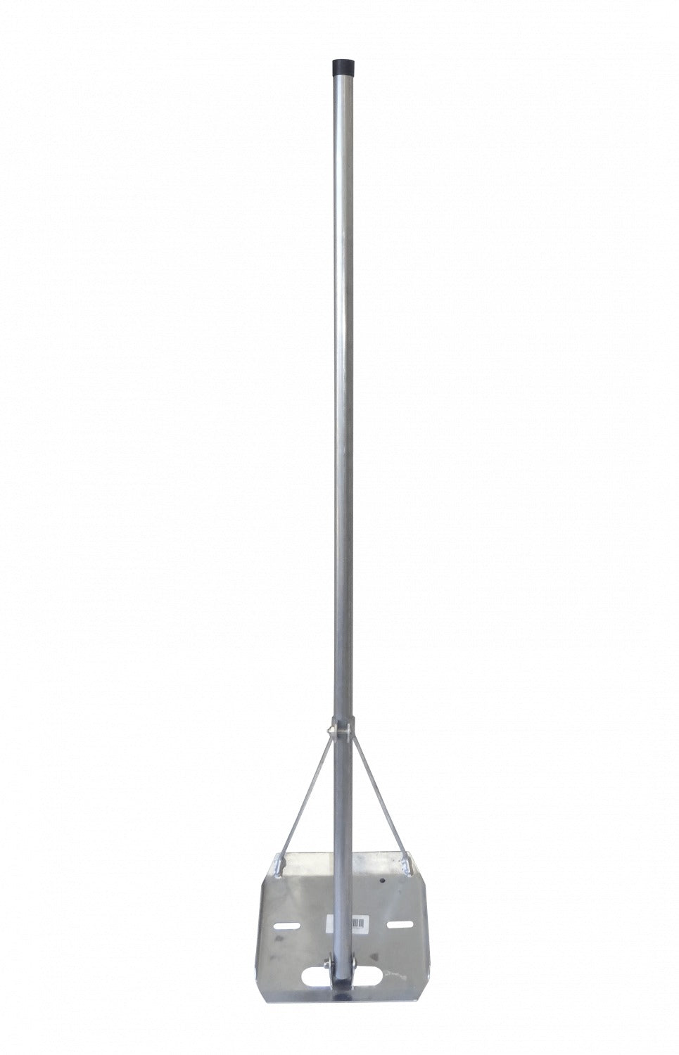 TRIPODE-1 Trípode de 120cm con Caño de 1 Pulgada y Base Cuadrada Galvanizada de 24x24cm