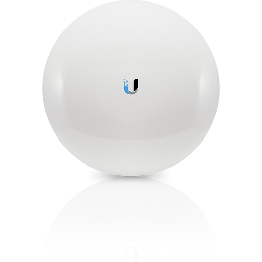 NBE-2AC-13. Punto de acceso inalámbrico UI de 2,4GHz con ganancia de 13dBi y potencia de transmisión de 27dBm, puerto Ethernet 10/100/1000 RJ45, incluye PoE pasivo de 24V y 12W, configuración MIMO 2x2, modelo NanoBeam NBE-2AC-13-EU UBIQUITI